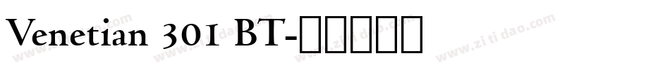 Venetian 301 BT字体转换